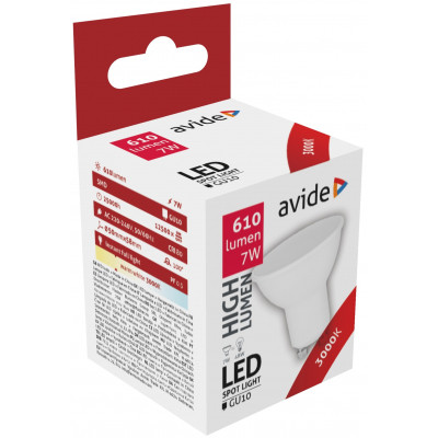 Avide led izzó GU-10 7W melegfehér(288665)