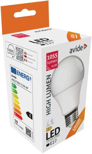 Avide led izzó E27 9,5W természetes fehér (932989)