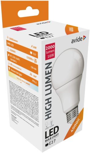 Avide led izzó E27 16W természetes fehér (925004)
