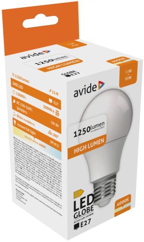 Avide led izzó E27 11W természetes fehér (950303) 