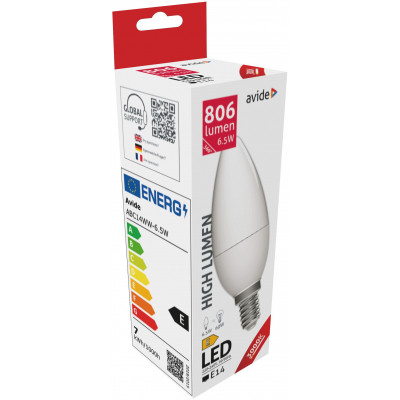 Avide led izzó E14  6,5W melegfehér (931104)