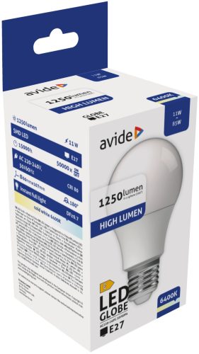 Avide led izzó E27 11W hidegfehér (950280)