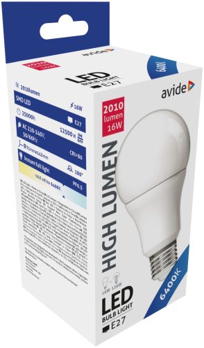 Avide led izzó E27 16W hidegfehér (925028)