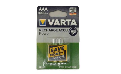 Tölthető elem Varta  AAA 1000 mAh 2db/bliszter ár/bliszter