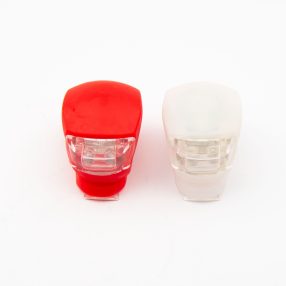 Szilikonos villogó fehér /piros 2 led  * (215) 
