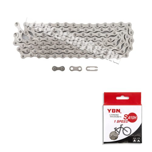 Lánc  YBN 1 seb. 1/2x1/8 inox S 512H 116 L erős silver