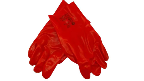 PVC piros kesztyű rövid 10/XL Coverguard