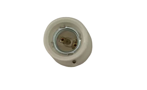 Porcelán foglalat egyenes E27 (016-131)