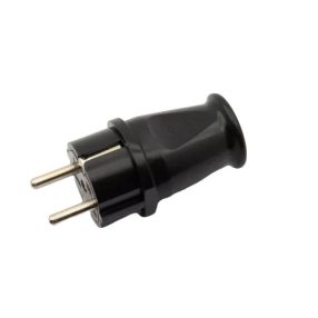 Szerelhető dugvilla IP44 fekete 